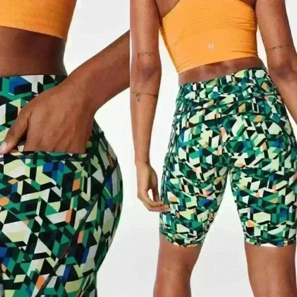 𝅺sweaty Betty Power High Waist Pocket Bike Shorts Size 12 - Picture 6 of 12